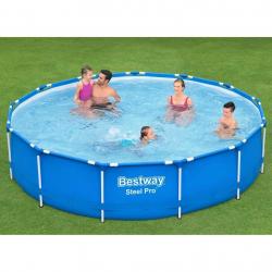 Piscine à cadre Steel Pro 396x84 cm alsavelo