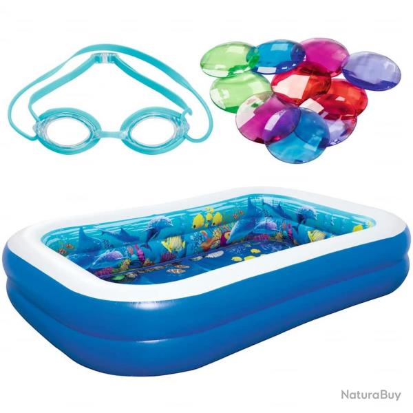 Piscine gonflable aventure sous-marine 54177 alsavelo