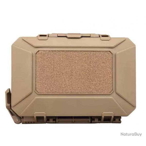 Mallette Tactique tanche Rangement Airsoft Paintball Chasse et Tir Beige 19,5 x 14,5 x 5,5 cm