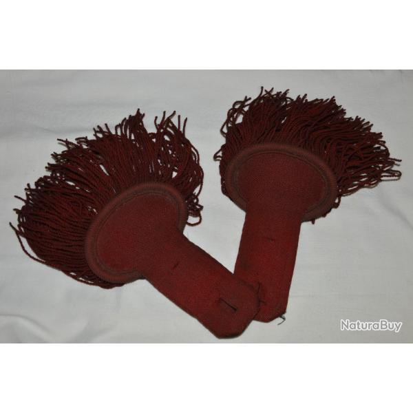 EPAULETTES CAVALERIE SECOND EMPIRE-DRAGON-CUIRASSIER-CARABINIER-GUERRE 1870/1871