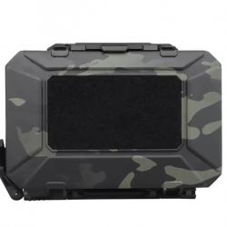 Mallette Tactique Étanche Airsoft Paintball Chasse et Tir Camouflage Noir 19,5 x 14,5 x 5,5 cm