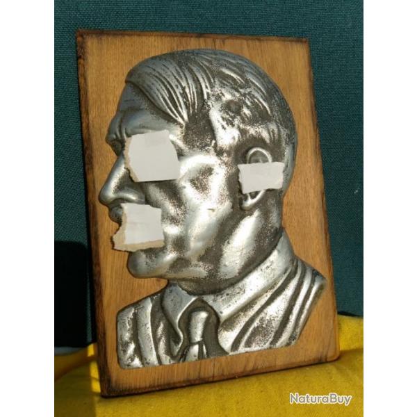 Authentique visage d'adolph Hitler bien dat 1933 superbe tat rare a trouver pice d'tat major.