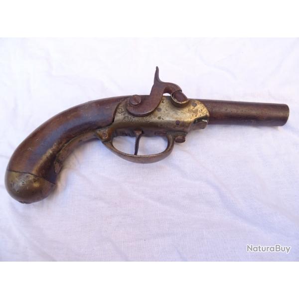 405- lot ancien pistolet rglementaire Mle 1777 a restaurer