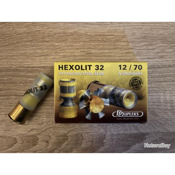 Une bote Hexolit 32 calibre 12/70