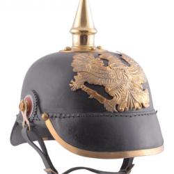 Casque à pointe d'infanterie prussienne 1889 cuir