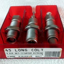 jeu outil  hornady 45 long colt 3 die set titanium nitride