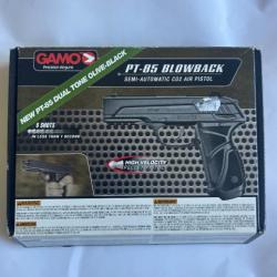 Pistolet CO2 à plomb blowback GAMO PT-85