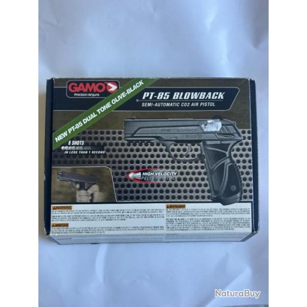 Pistolet CO2  plomb blowback GAMO PT-85