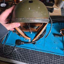 Casque tankiste américain avec ptt