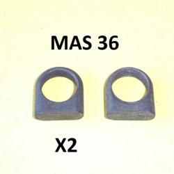 2 écrous porte support de baïonnette  fusil MAS 36 MAS36 - VENDU PAR JEPERCUTE (D23B809)