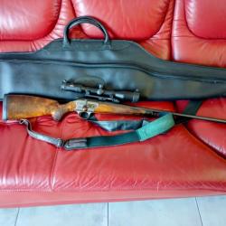 carabine blaser R93 luxe 7RM avec lunette et montage et sa housse blaser carbone double