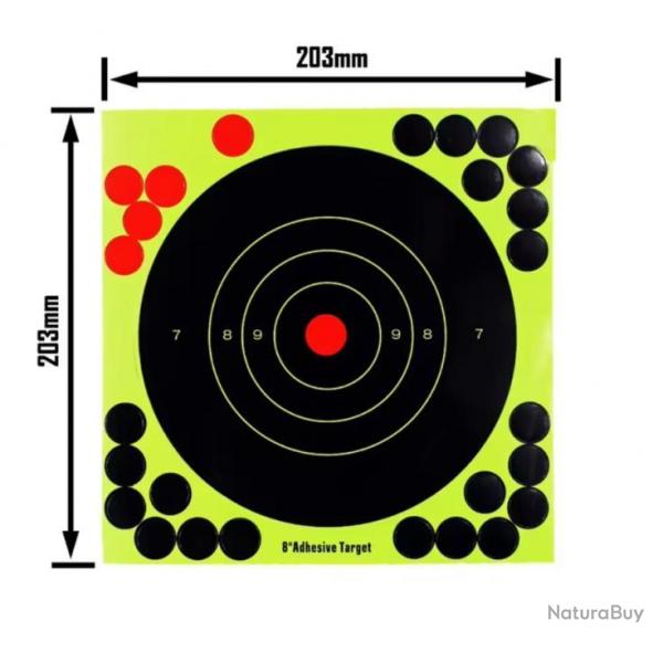 200 cibles ractives autocollantes - port offert spciale opration tir ! Zz