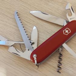 Victorinox Couteau Suisse Huntsman Woodsman 1963-1966 Bélière rare collector