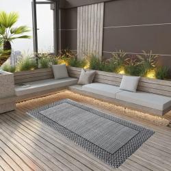 Tapis d'extérieur Gris 80x150 cm PP alsavelo