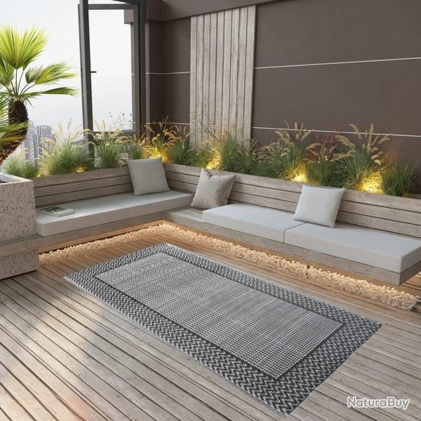 Tapis d'extrieur Gris 80x150 cm PP alsavelo