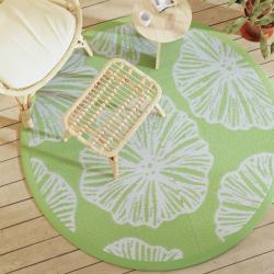 Tapis d'extérieur ARAKIL vert Ø160 cm PP alsavelo