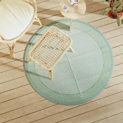 Tapis d'extérieur ARAKIL vert Ø120 cm PP alsavelo