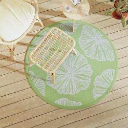 Tapis d'extérieur ARAKIL vert Ø120 cm PP alsavelo