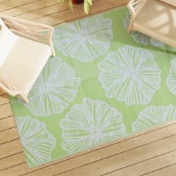 Tapis d'extérieur ARAKIL vert 140 x 200 cm PP alsavelo