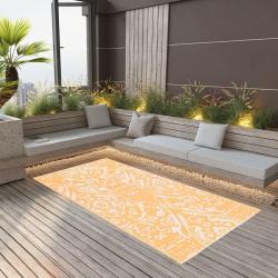 Tapis d'extérieur ARAKIL Orange et blanc 120x180 cm PP alsavelo