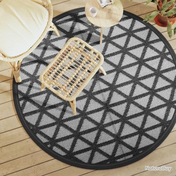 Tapis d'extrieur ARAKIL noir 160 cm PP alsavelo