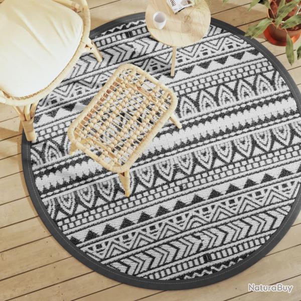 Tapis d'extrieur ARAKIL noir 160 cm PP alsavelo