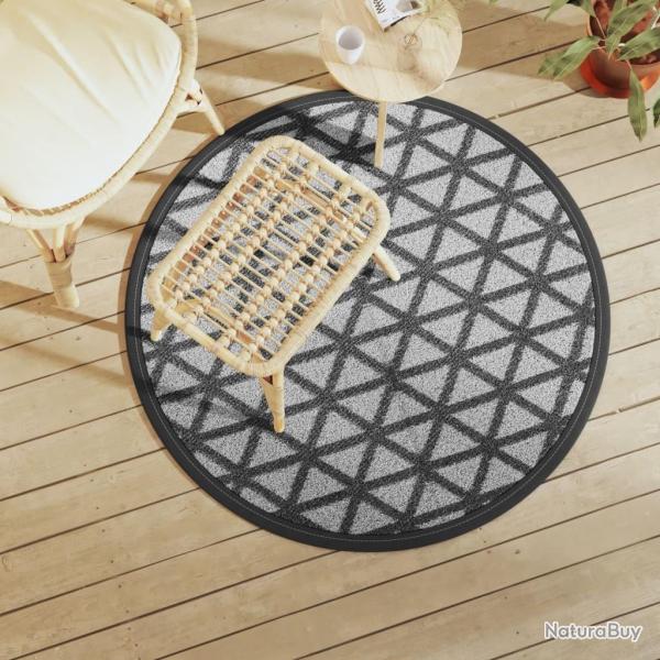 Tapis d'extrieur ARAKIL noir 120 cm PP alsavelo