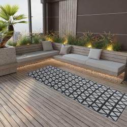 Tapis d'extérieur ARAKIL Noir 80x250 cm PP alsavelo