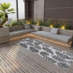 Tapis d'extérieur ARAKIL Noir 80x250 cm PP alsavelo