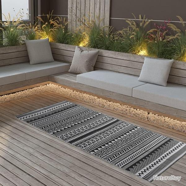 Tapis d'extrieur ARAKIL Noir 80x150 cm PP alsavelo