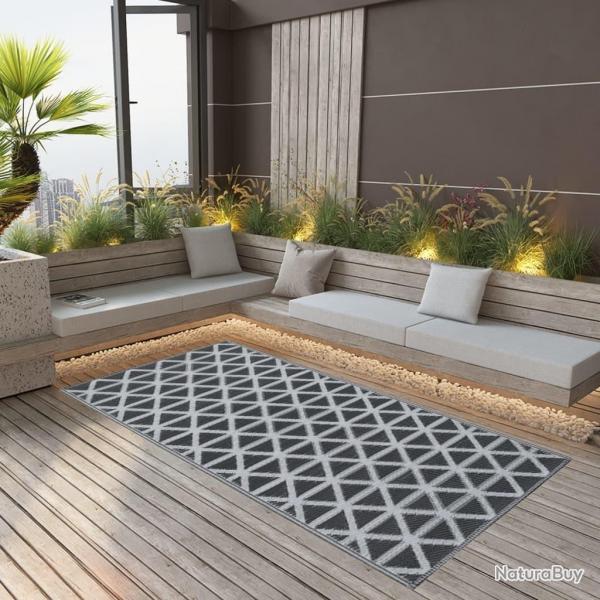 Tapis d'extrieur ARAKIL Noir 190x290 cm PP alsavelo