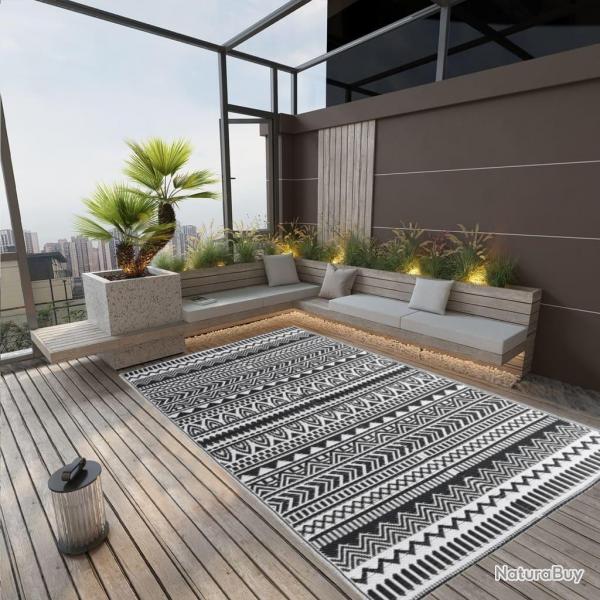 Tapis d'extrieur ARAKIL Noir 190x290 cm PP alsavelo