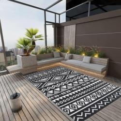 Tapis d'extérieur ARAKIL Noir 190x290 cm PP alsavelo