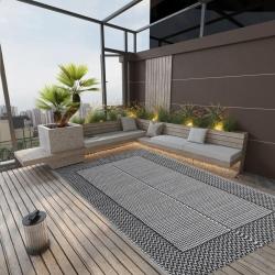 Tapis d'extérieur ARAKIL Noir 140x200 cm PP alsavelo