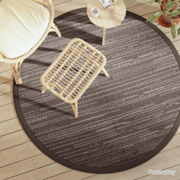 Tapis d'extrieur ARAKIL marron 160 cm PP alsavelo