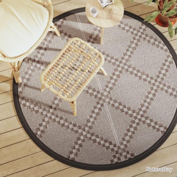 Tapis d'extrieur ARAKIL marron 160 cm PP alsavelo