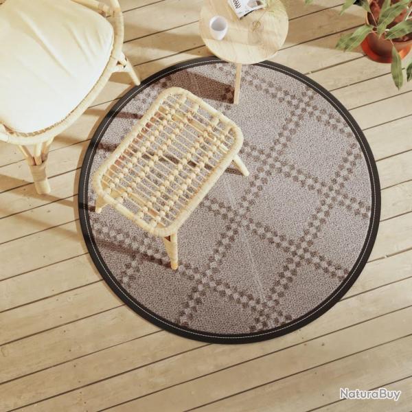 Tapis d'extrieur ARAKIL marron 120 cm PP alsavelo