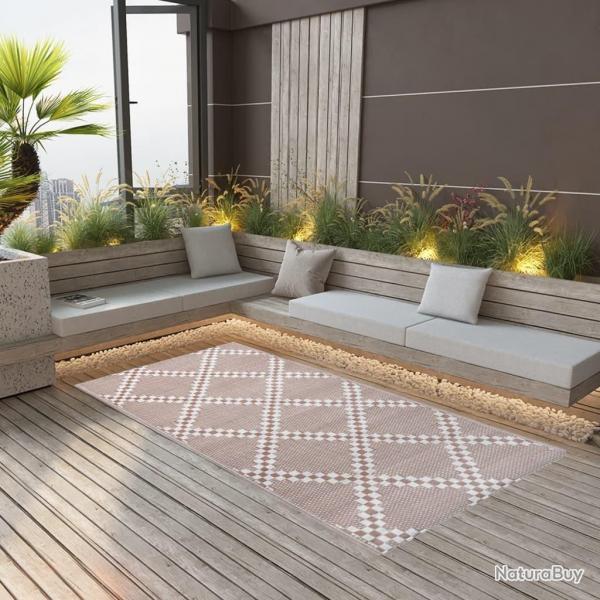 Tapis d'extrieur ARAKIL marron 160x230 cm PP alsavelo