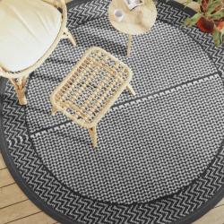 Tapis d'extérieur ARAKIL gris Ø200 cm PP alsavelo