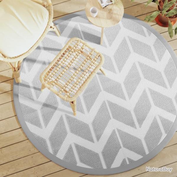 Tapis d'extrieur ARAKIL gris 160 cm PP alsavelo