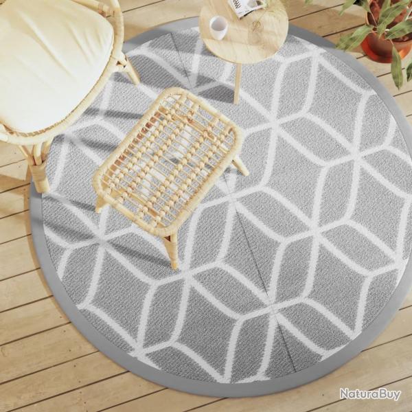 Tapis d'extrieur ARAKIL gris 160 cm PP alsavelo