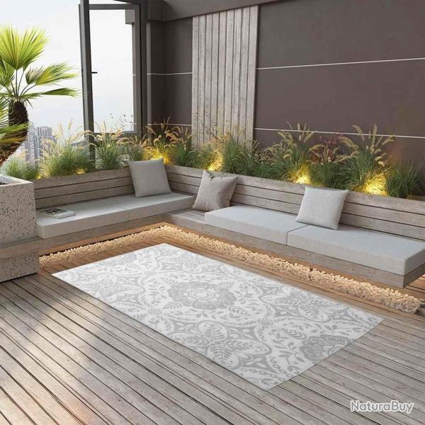 Tapis d'extrieur ARAKIL Gris clair 160x230 cm PP alsavelo