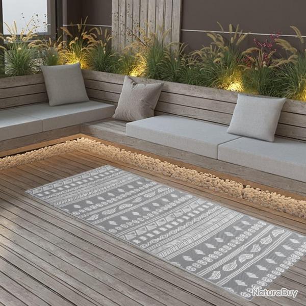 Tapis d'extrieur ARAKIL Gris 80x150 cm PP alsavelo