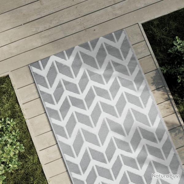 Tapis d'extrieur ARAKIL gris 80 x 250 cm PP alsavelo