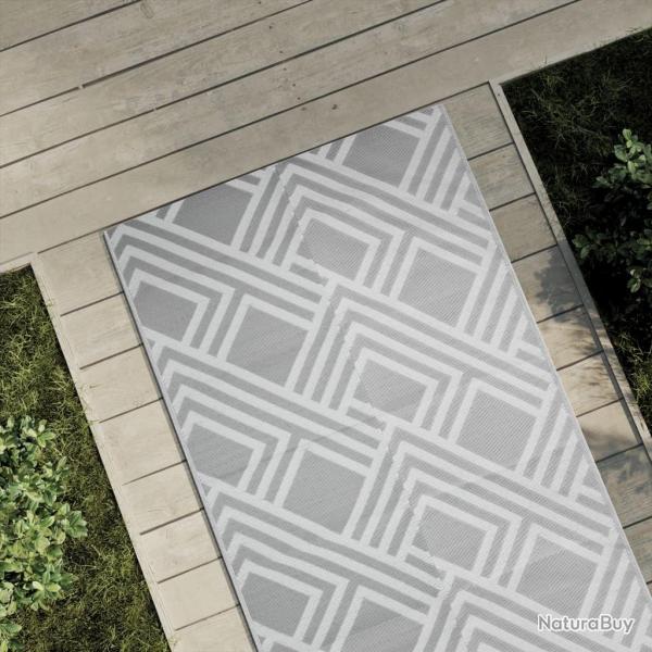Tapis d'extrieur ARAKIL gris 80 x 150 cm PP alsavelo