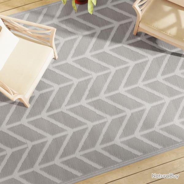 Tapis d'extrieur ARAKIL Gris 190x290 cm PP alsavelo