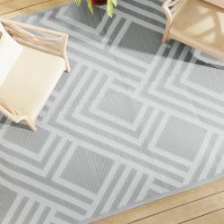 Tapis d'extérieur ARAKIL Gris 190x290 cm PP alsavelo