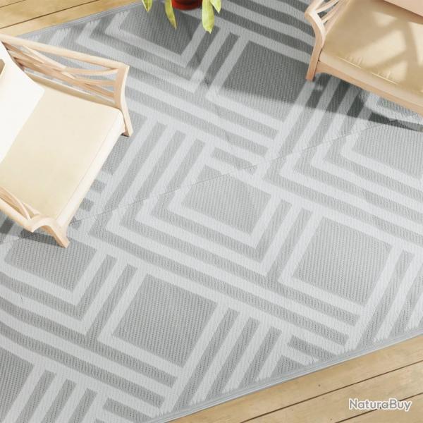 Tapis d'extrieur ARAKIL Gris 190x290 cm PP alsavelo