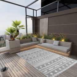 Tapis d'extérieur ARAKIL Gris 160x230 cm PP alsavelo