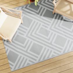 Tapis d'extérieur ARAKIL Gris 160x230 cm PP alsavelo